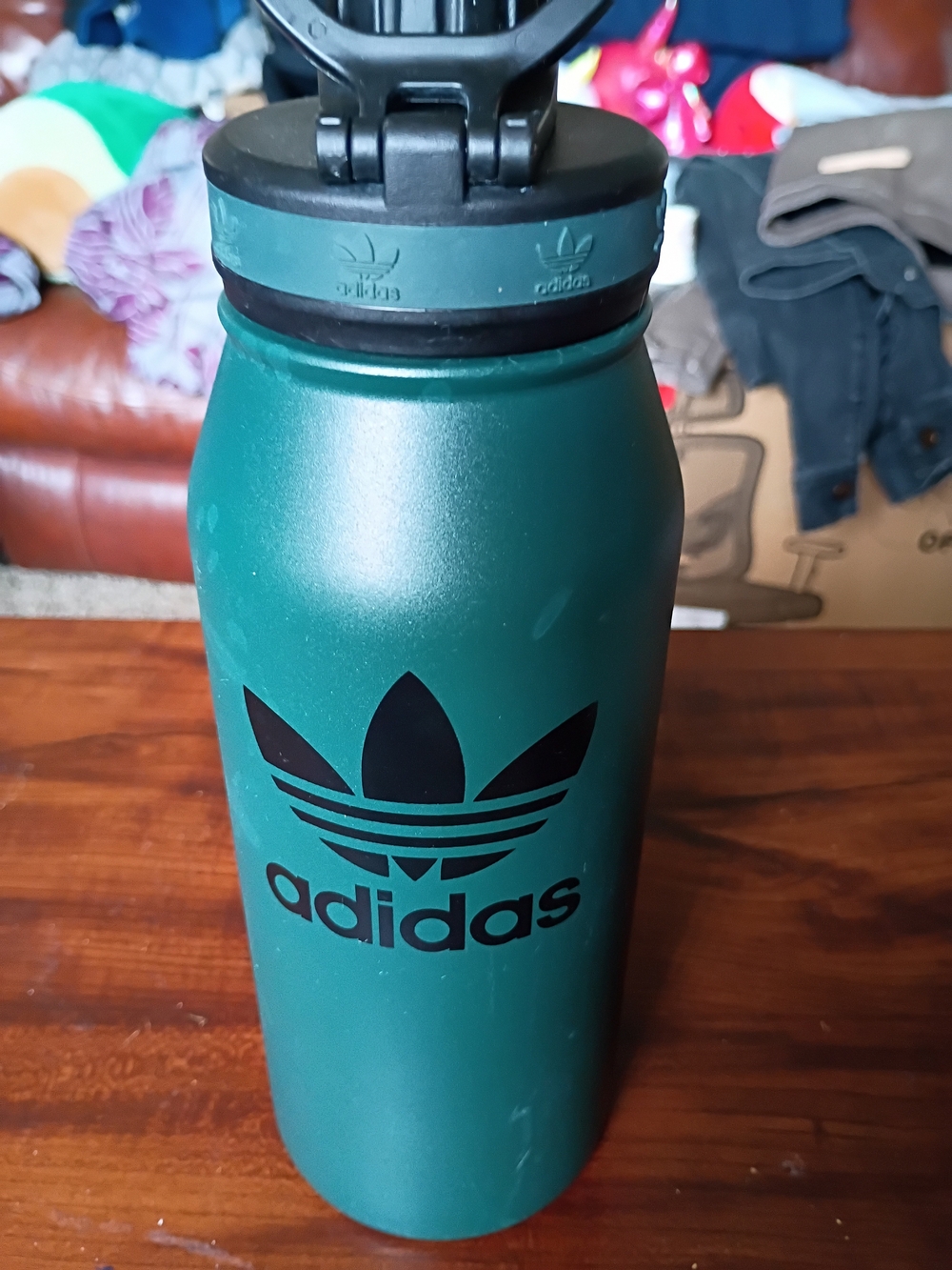 Adidas Trefoil Green Stainless Water Bottle
